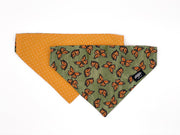Monarch Migration dog bandana for over the collar