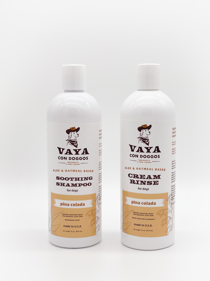 Bath Bundle: Soothing Shampoo & Conditioning Rinse (Pina Colada)